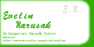 evelin marusak business card